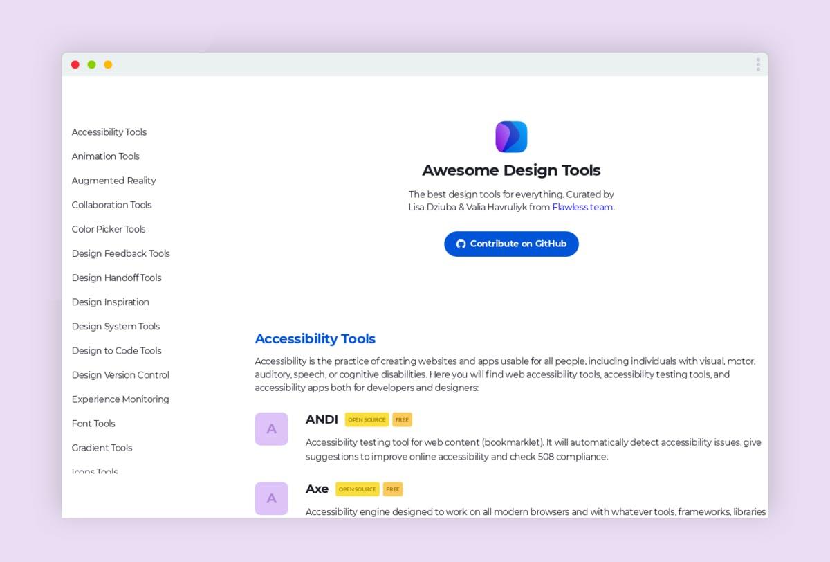 Awesome Design Tools