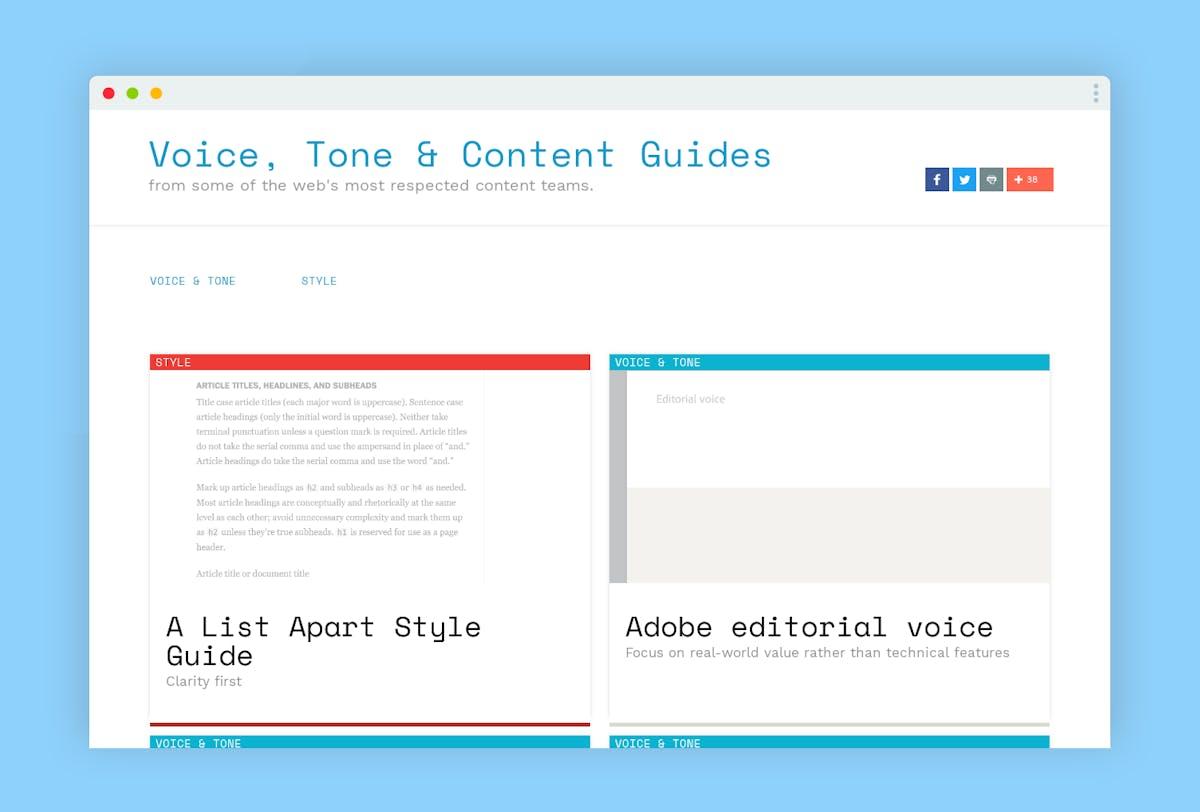 Voice, Tone & Content Guides