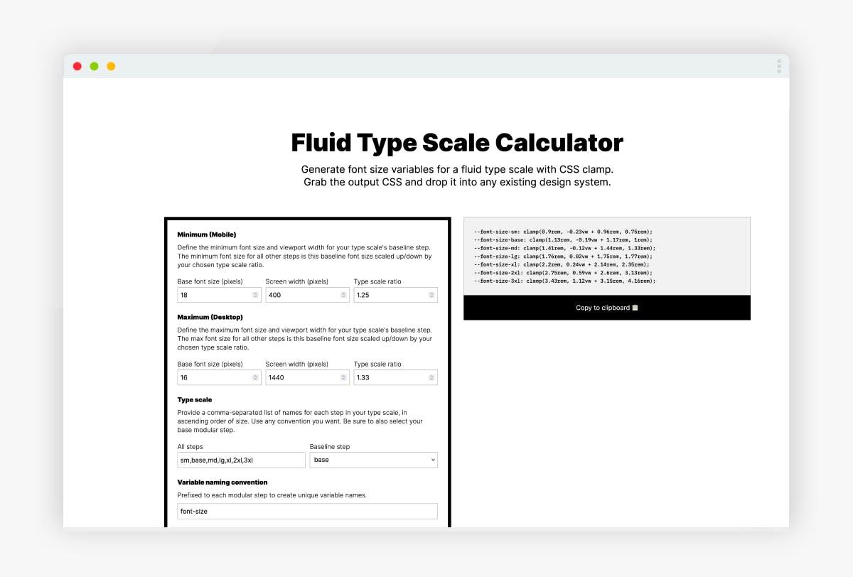 Fluid Type Scale