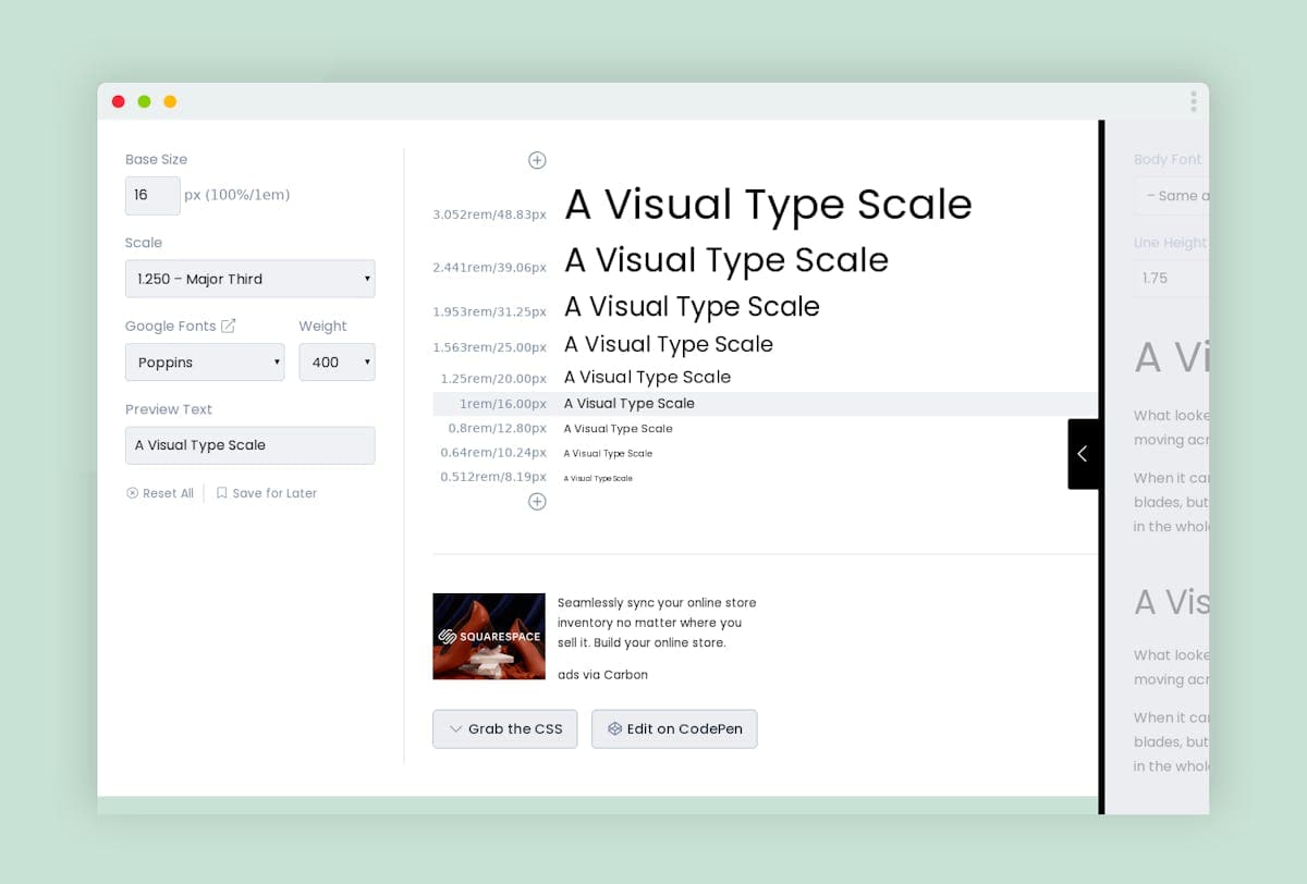 Type Scale