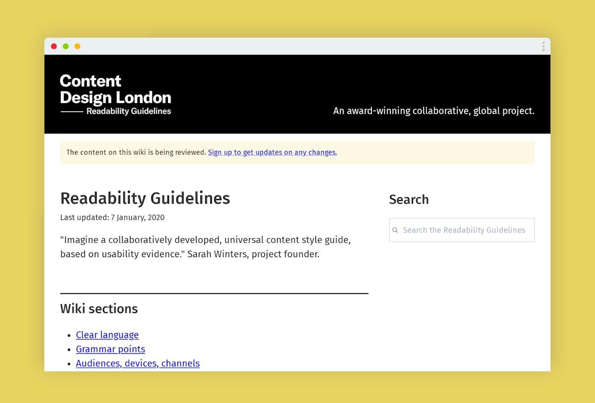 Readability Guidelines