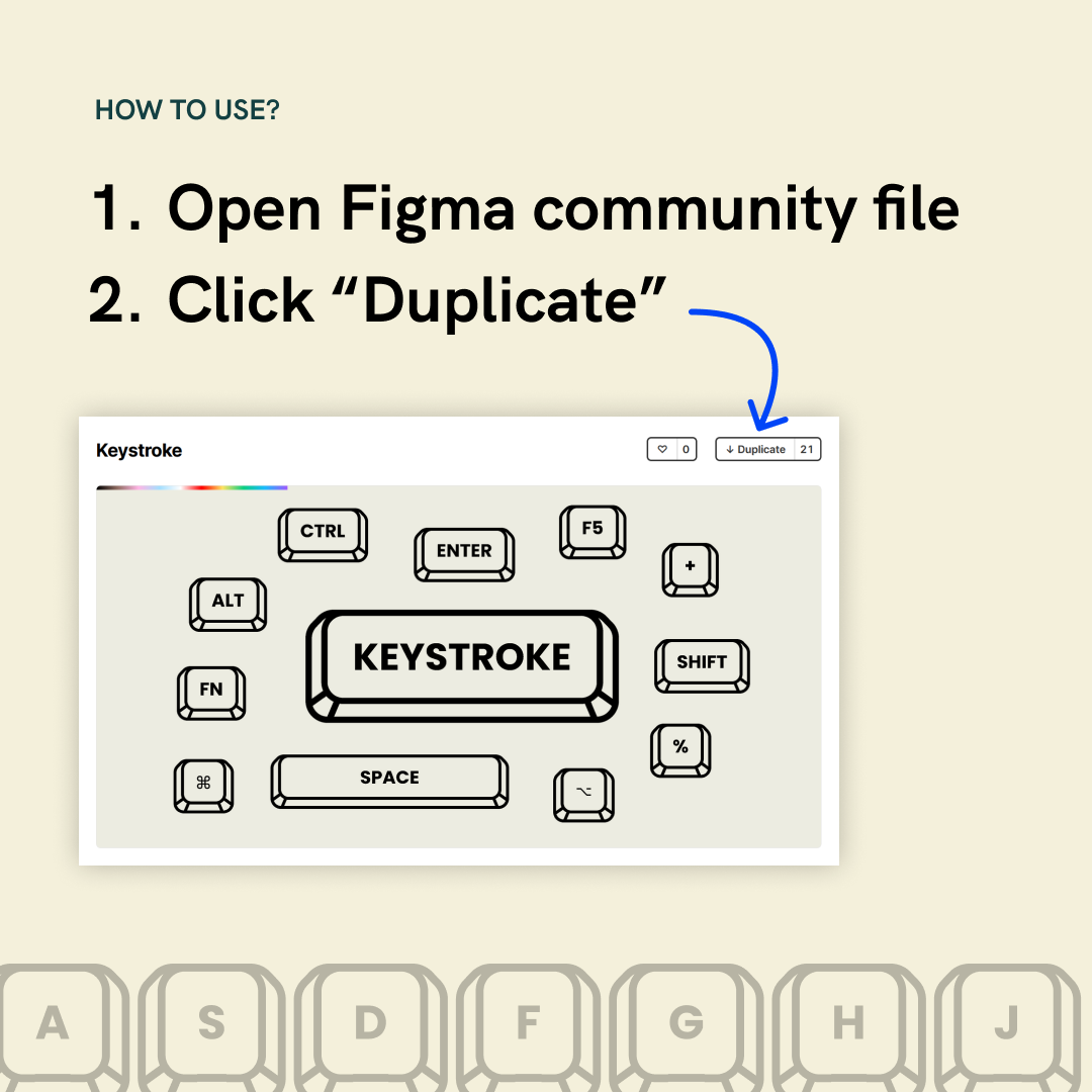 Tutorial on how to use Keystroke on Figma